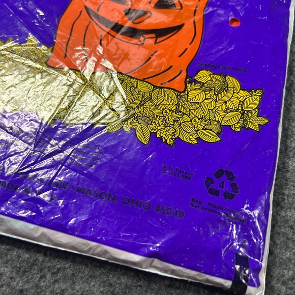 Vtg Halloween Pumpkids Pumpkin Decorative Lawn Leaf Bag Gigantic Jack O Lantern - Picture 3 of 8